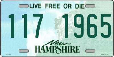NH license plate 1171965
