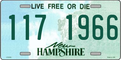 NH license plate 1171966