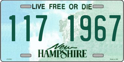 NH license plate 1171967