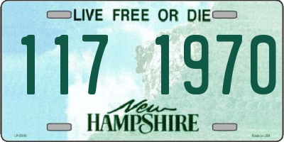NH license plate 1171970