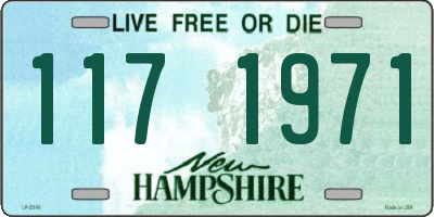 NH license plate 1171971
