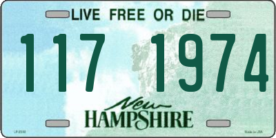NH license plate 1171974