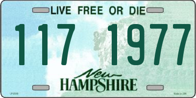 NH license plate 1171977