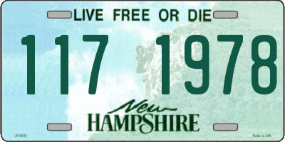 NH license plate 1171978