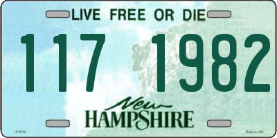 NH license plate 1171982