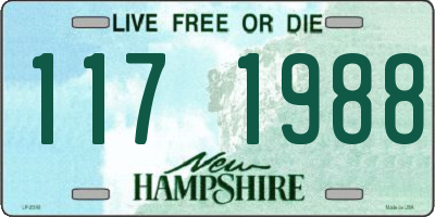 NH license plate 1171988