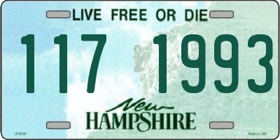 NH license plate 1171993