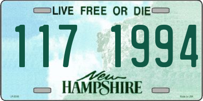 NH license plate 1171994