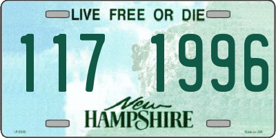 NH license plate 1171996
