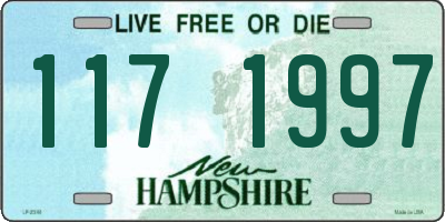 NH license plate 1171997