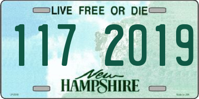 NH license plate 1172019