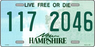 NH license plate 1172046