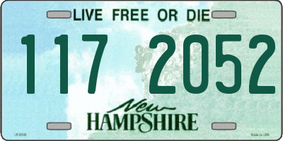 NH license plate 1172052