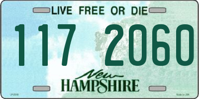 NH license plate 1172060