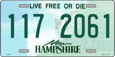 NH license plate 1172061
