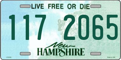 NH license plate 1172065