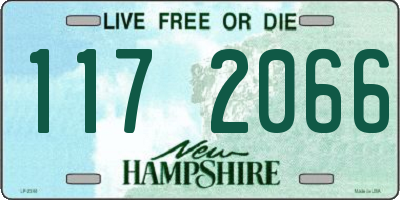NH license plate 1172066