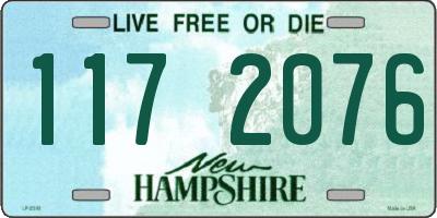 NH license plate 1172076