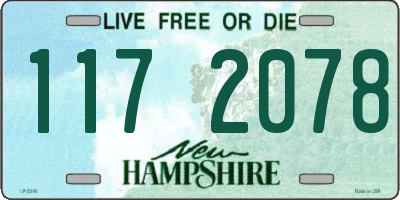NH license plate 1172078