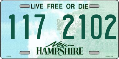 NH license plate 1172102