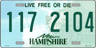 NH license plate 1172104