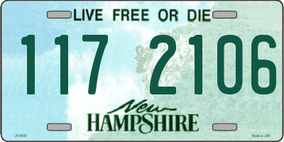 NH license plate 1172106
