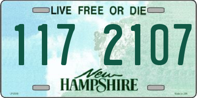 NH license plate 1172107
