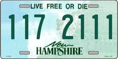 NH license plate 1172111