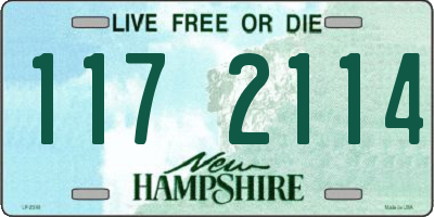 NH license plate 1172114