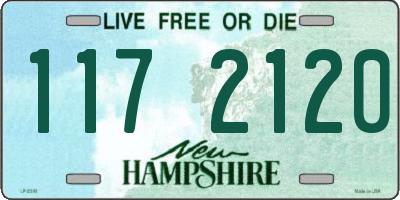 NH license plate 1172120