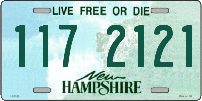 NH license plate 1172121