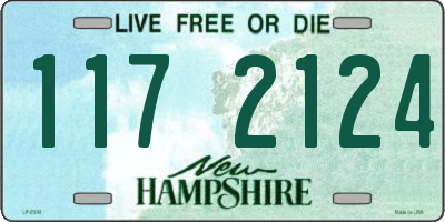 NH license plate 1172124