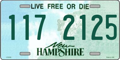 NH license plate 1172125