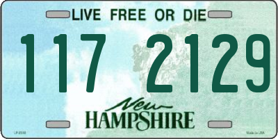 NH license plate 1172129