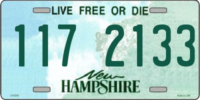 NH license plate 1172133