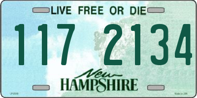 NH license plate 1172134
