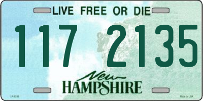 NH license plate 1172135