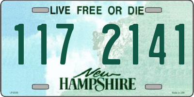 NH license plate 1172141