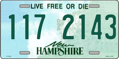 NH license plate 1172143