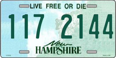 NH license plate 1172144
