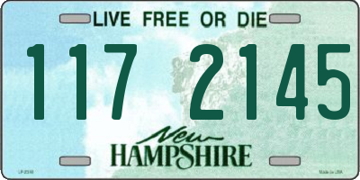 NH license plate 1172145