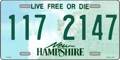 NH license plate 1172147