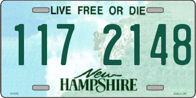 NH license plate 1172148