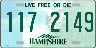 NH license plate 1172149
