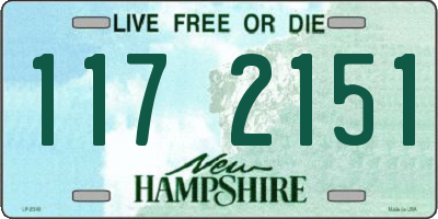 NH license plate 1172151