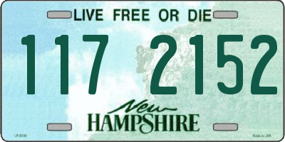NH license plate 1172152