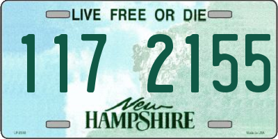 NH license plate 1172155