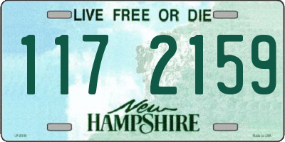 NH license plate 1172159