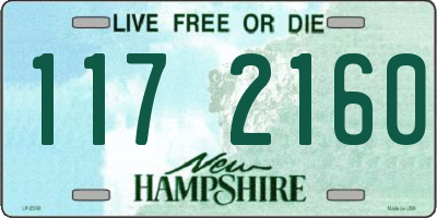 NH license plate 1172160