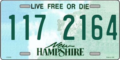 NH license plate 1172164